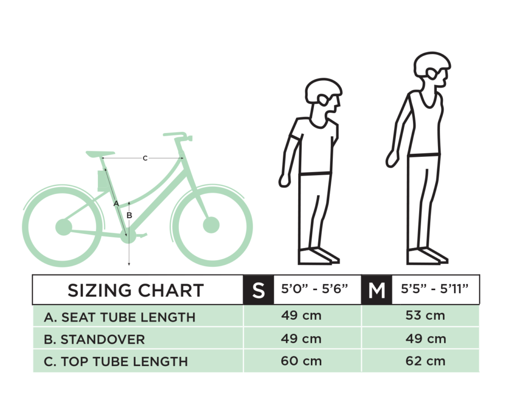 faraday cortland size chart